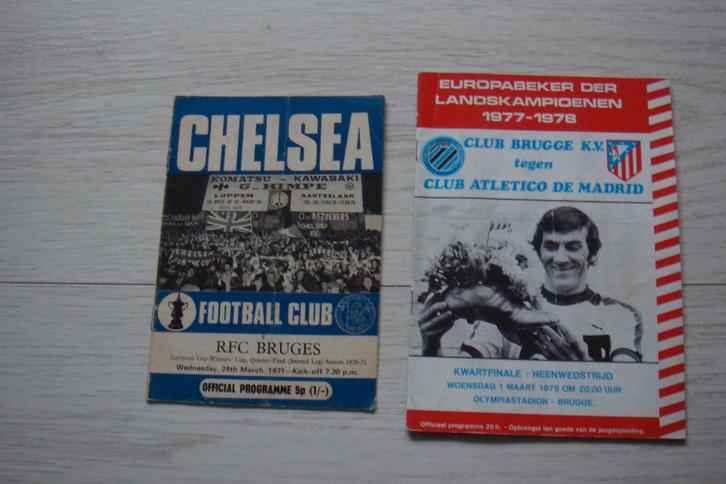 Programmaboekjes Club Brugge, Verzamelen, Sportartikelen en Voetbal, Zo goed als nieuw, Ophalen of Verzenden