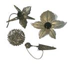 Broches antique vintage filigree zilver, Handtassen en Accessoires, Antieke sieraden, Verzenden, Zilver