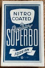 Ancien jeu de cartes SUPERBO/NITRO COATED/FOREIGN, Enlèvement ou Envoi, Comme neuf, Carte(s) à jouer