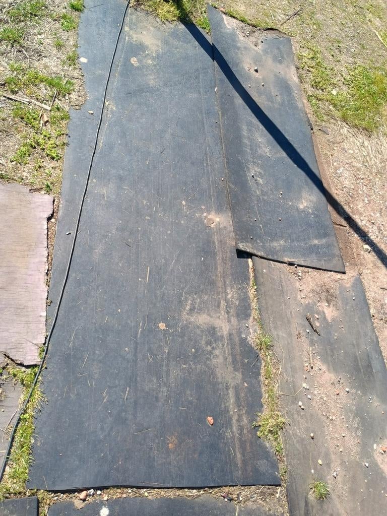 Rubberen mat, Ophalen