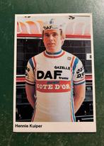 Kaart Hennie Kuiper wielrennen, Verzamelen, Verzenden, Zo goed als nieuw, Spelerskaart