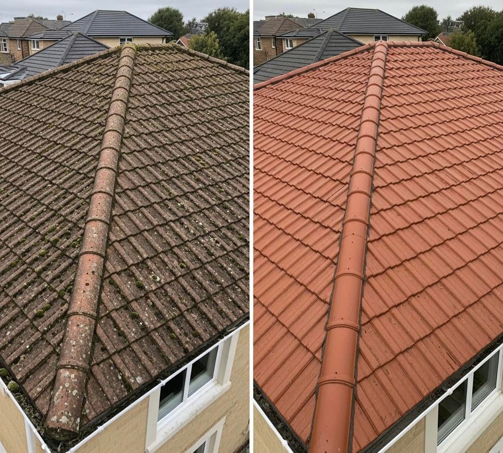 Demoussage toiture / nettoyage toiture, Enlèvement, Comme neuf, Tuiles
