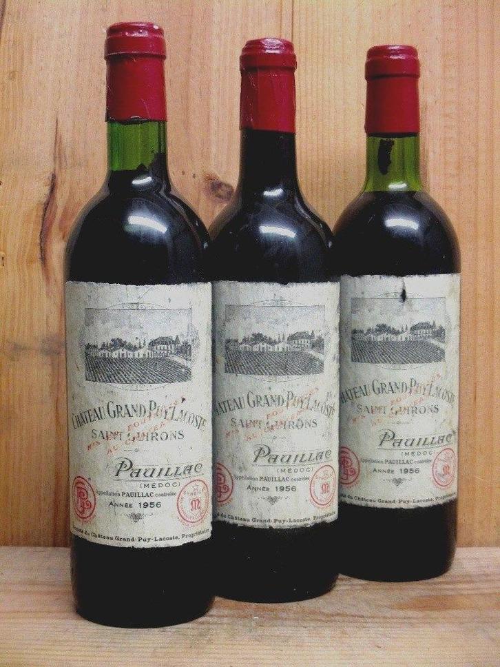 1956 * INTROUVABLE * 1x CH. GRAND PUY LACOSTE 1956, Collections, Vins, Neuf, France, Enlèvement ou Envoi
