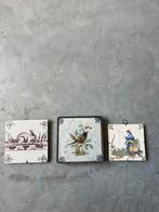3 antieke wandtegels, Ophalen of Verzenden