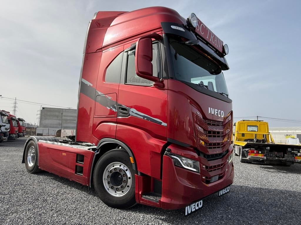 Iveco S-WAY 480cv*leer*alcoa*intarder*2 tanks*xenon etc, Auto's, Automaat, Testrit aan huis, Achterwielaandrijving, Leder