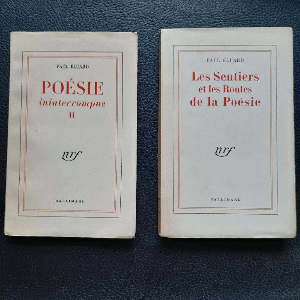 Paul Éluard X2, Livres, Enlèvement ou Envoi, Un auteur, Utilisé, Paul Éluard