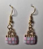 Oorbellen „Pastel Pink Bag”, Handtassen en Accessoires, Oorbellen, Hangers, Verzenden, Nieuw, Roze