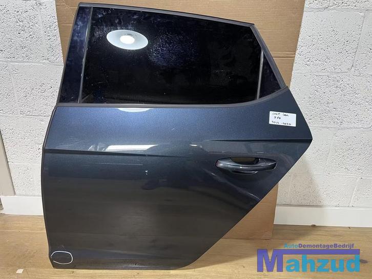SEAT LEON 5FB blauw links achter deur portier 2012-2020, Auto-onderdelen, Carrosserie, Deur, Seat, Achter, Links, Gebruikt