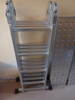 Plooiladder (4×4 treden), Doe-het-zelf en Bouw, Ladders en Trappen, Ophalen, Zo goed als nieuw, 4 meter of meer