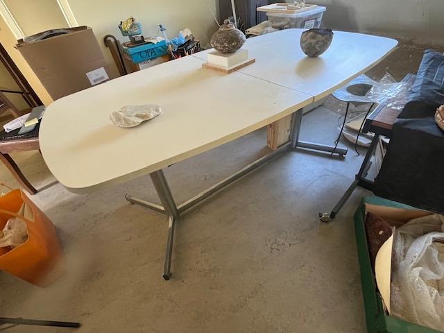 tafel, 150 à 200 cm, Cinq personnes ou plus, Métal, Comme neuf