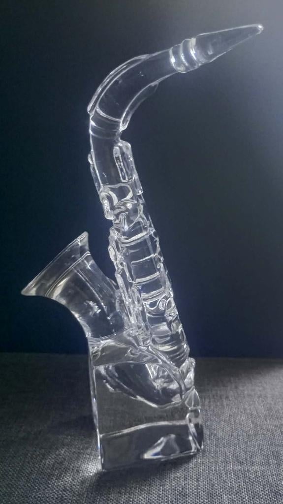Prachtige Kristallen Saxofoon Blikvanger voor uw interieur !, Antiek en Kunst, Ophalen of Verzenden