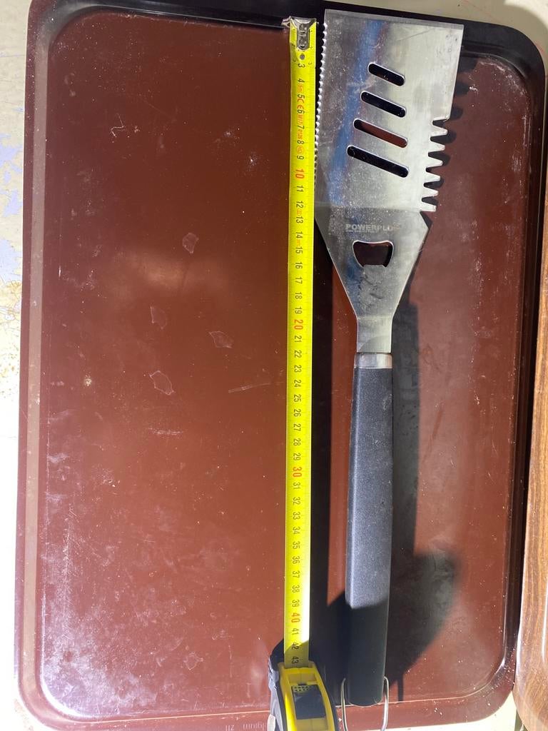 Powerplus 5-in-1 BBQ Spatel Multitool RVS, Ophalen, Zo goed als nieuw
