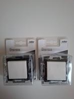 2 Enkelpolige schakelaars nieuw., Doe-het-zelf en Bouw, Elektriciteit en Kabels, Ophalen