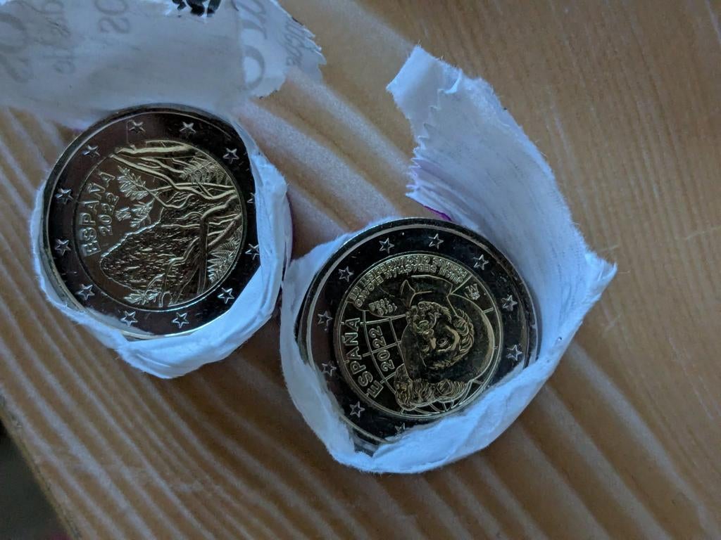 Commemoratieve 2 euromunten Spanje 2022, Postzegels en Munten, Munten | Europa | Euromunten, Ophalen of Verzenden, Spanje, 2 euro