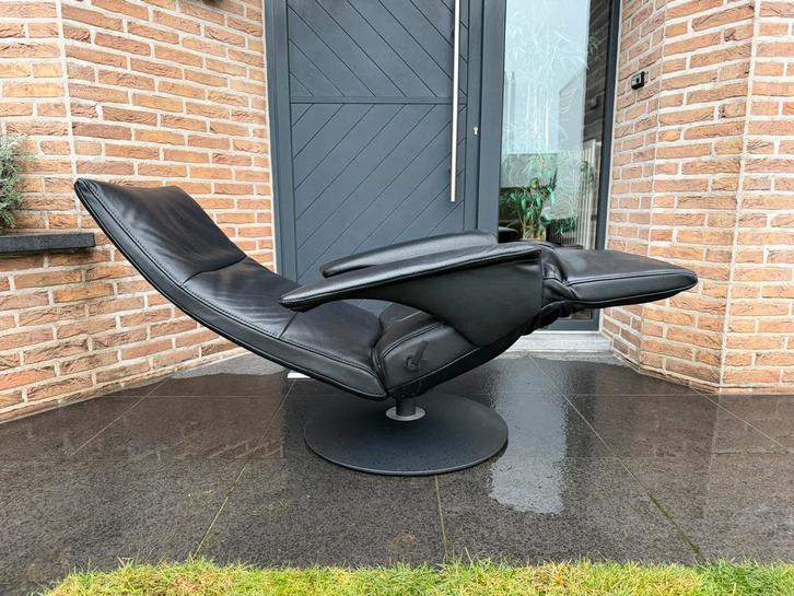 Jori Felini relax Medi Mono-move, Zwart leder, Huis en Inrichting, Fauteuils, Ophalen of Verzenden