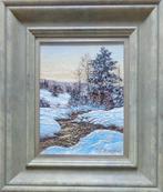 JEAN-JACQUES ROUSSEAU / SAPIN ENNEIGE / OLIEVERF / 38x32cm, Antiquités & Art, Art | Peinture | Classique, Enlèvement ou Envoi