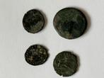 Set van 4 oude munten, mogelijk Romeins, Ophalen of Verzenden