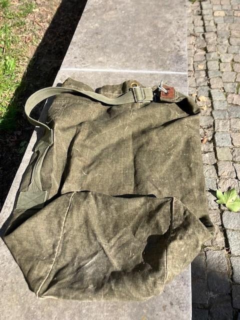 KITBAG PLUNJEZAK BELGISCH LEGER ABL LANDMACHT KAKI. '70'S, Ophalen of Verzenden, Landmacht