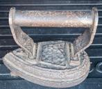 Oud strijkijzer., Ophalen