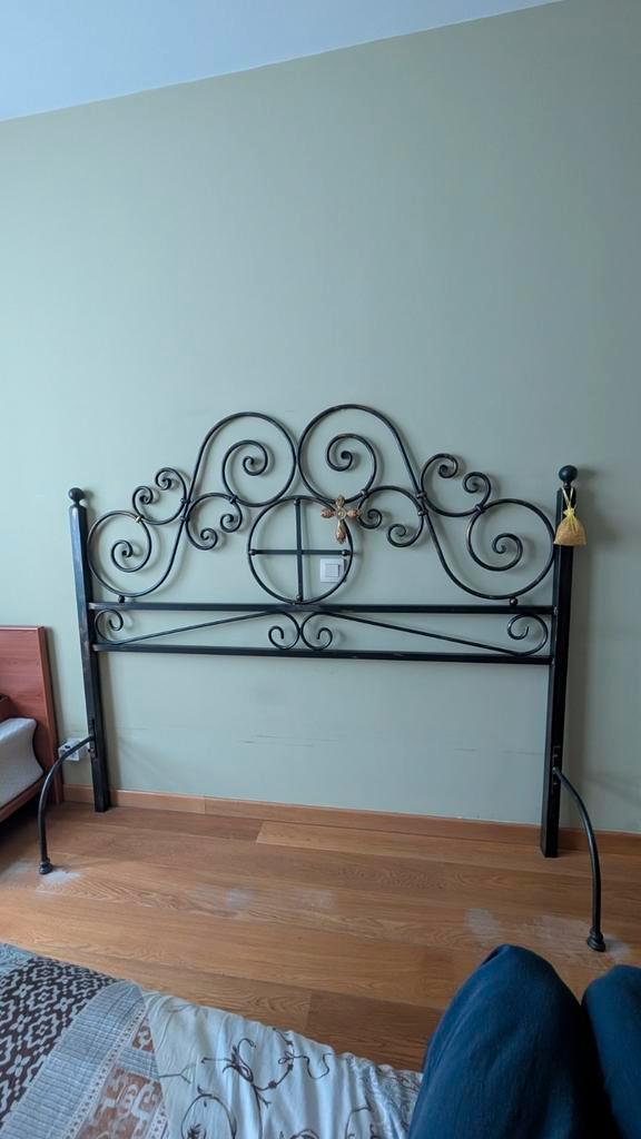 Tête de lit vintage en fer forgé noir, Maison & Meubles, Chambre à coucher | Lits, Noir, Enlèvement