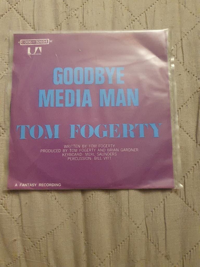 S - Tom Fogerty – Goodbye Media Man - 1971, CD & DVD, Vinyles Singles, Enlèvement ou Envoi, Single, Comme neuf, 1970 - 1979