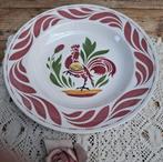 Oud diep bord, Boch met haan, Ophalen of Verzenden