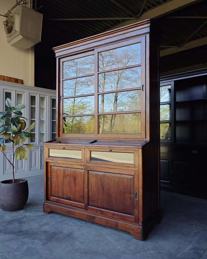 Antieke grutterskast | Winkelkast, oude apothekerskast #8070, Antiek en Kunst, Antiek | Meubels | Kasten, Ophalen of Verzenden