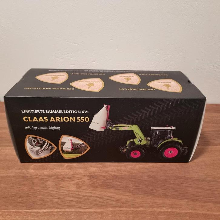 Claas Arion 550 met voorlader Agromais Universal Hobbies, Hobby en Vrije tijd, Modelauto's | 1:32, Nieuw, Tractor of Landbouw