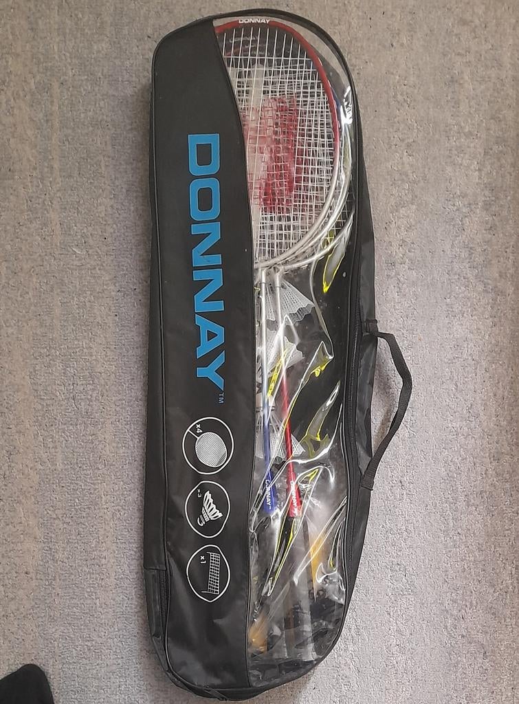 Badminton- set, Sport en Fitness, Badminton, Ophalen, Zo goed als nieuw, Racket(s)