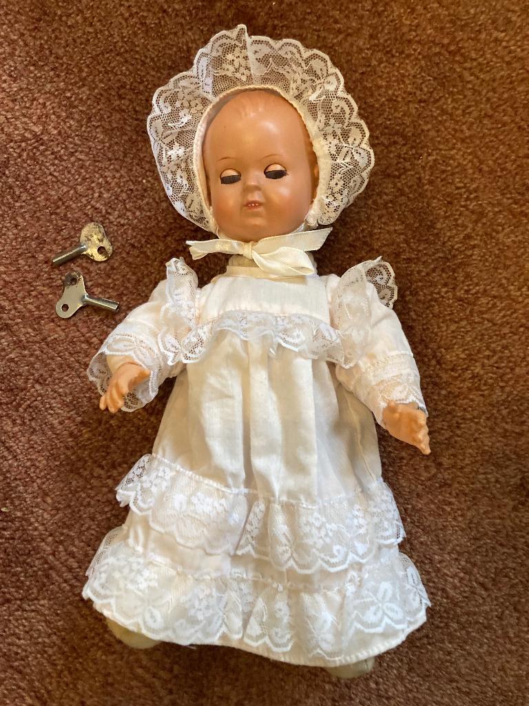 Vintage Roschi babypop, Antiek en Kunst, Antiek | Speelgoed, Ophalen of Verzenden