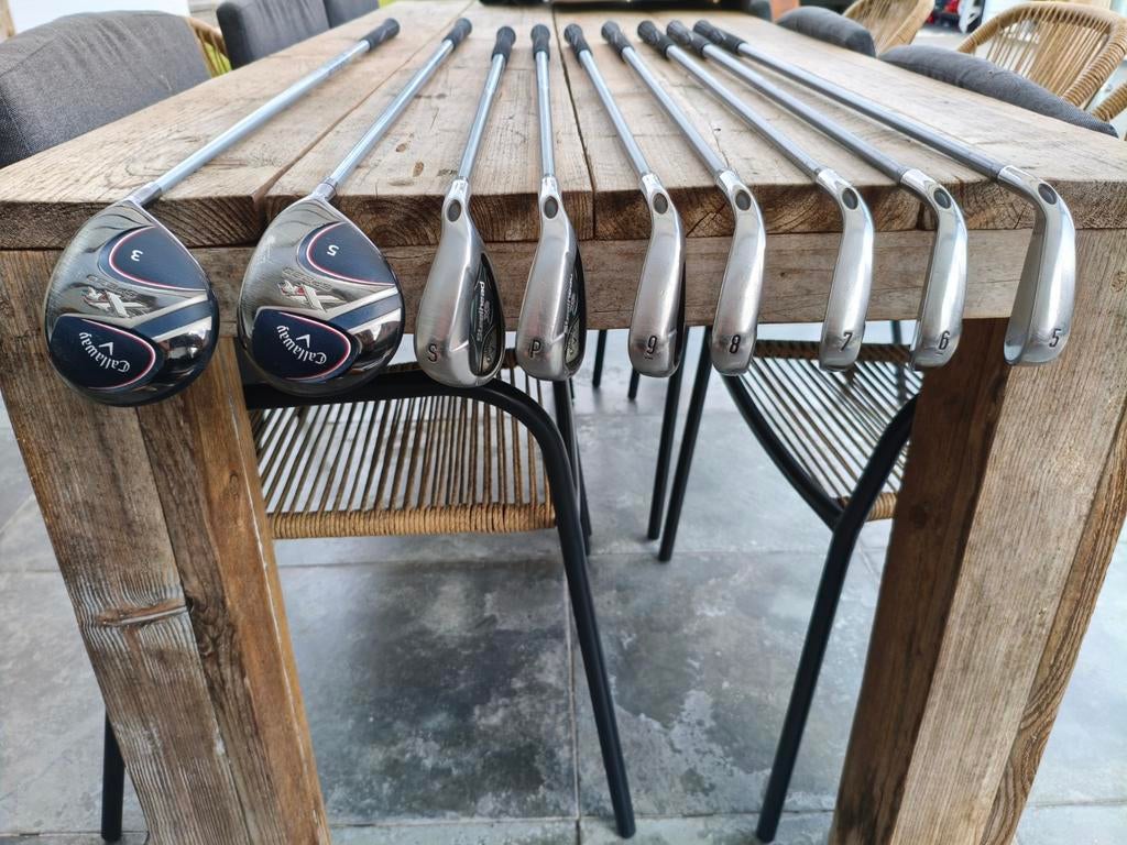 Calleway XR set 5 tem S en 3&5 wood in zeer goede staat., Sport en Fitness, Golf, Ophalen