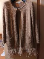 Très joli cardigan n, Enlèvement ou Envoi, Taille 42/44 (L), Brun