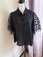 Chemisier noir manches tulle à pois – SHEIN Curve 3XL, Enlèvement ou Envoi, Comme neuf, Noir