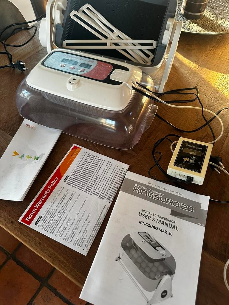 Rcom kingsuro max20, Ophalen, Zo goed als nieuw, Broedmachine