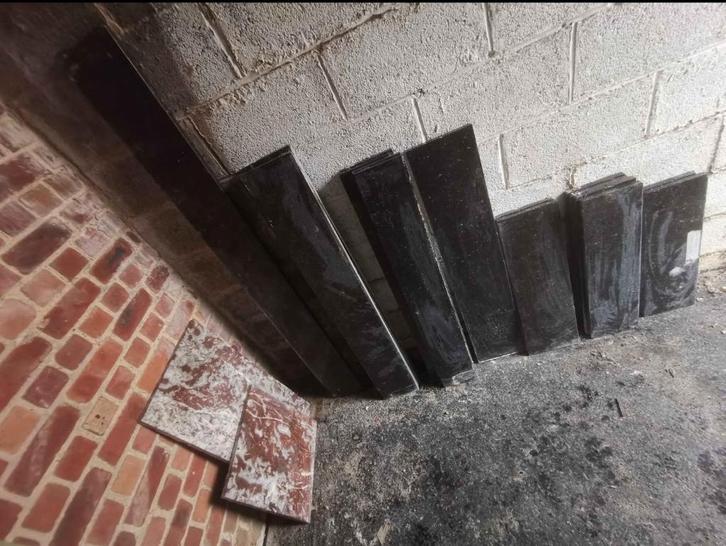 Tablettes de fenêtre en pierre bleue, Bricolage & Construction, Vitres, Châssis & Fenêtres, Utilisé, Autres types, Enlèvement