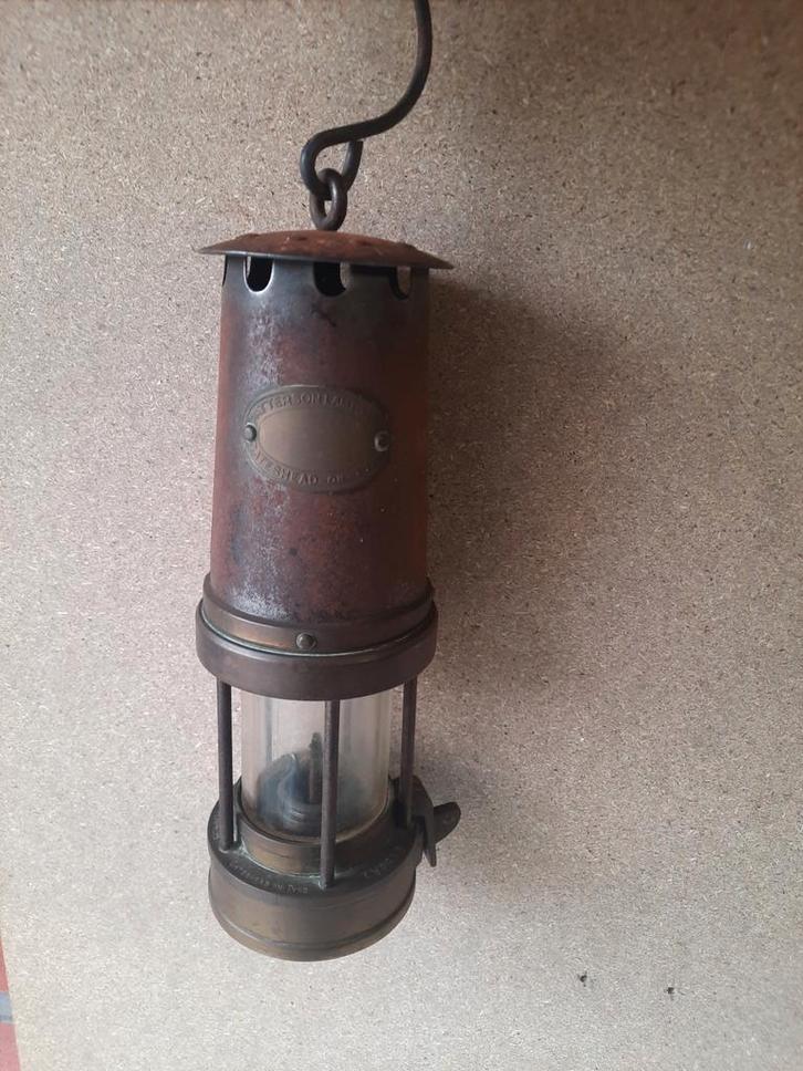 Oude mijnwerkerslamp, Antiek en Kunst, Antiek | Verlichting, Ophalen