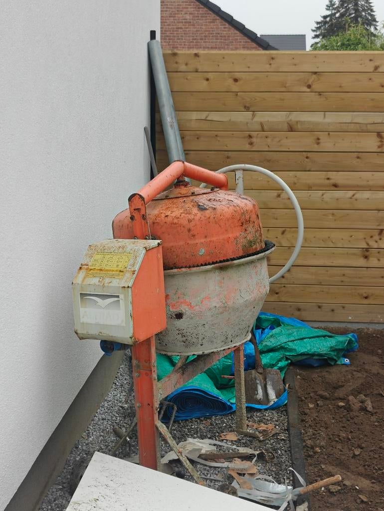 Bétonnière électrique, Enlèvement