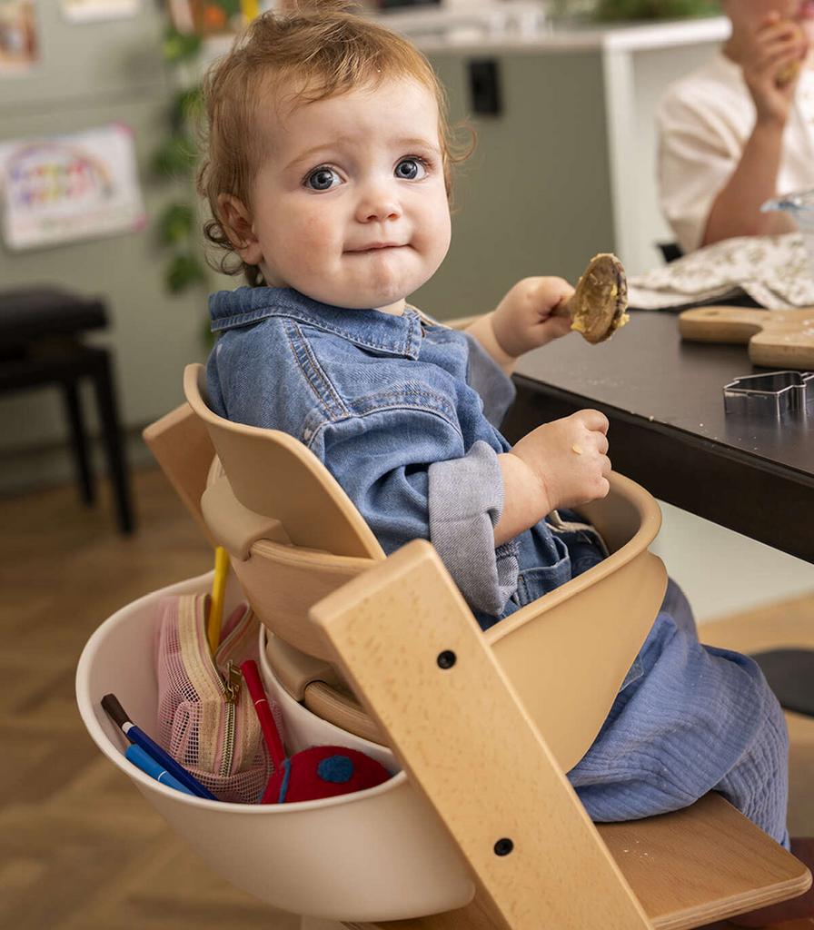 Stokke Tripp Trapp Baby Set + verlengde glijders, Kinderen en Baby's, Kinderstoelen, Ophalen, Gebruikt
