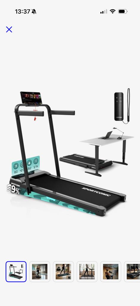 Sportconic opklapbare loopband, Ophalen, Zo goed als nieuw, Loopband