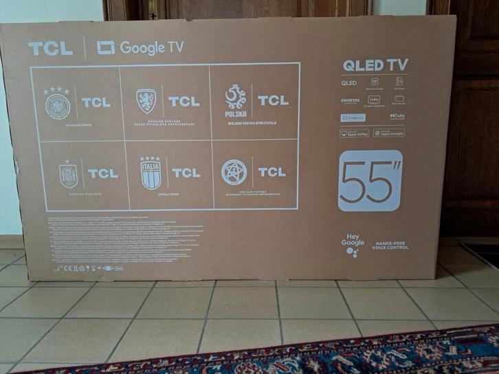 TCL 55T8C Google TV QLED, toujours dans son emballage, TV, Hi-fi & Vidéo, Télévisions, QLED, 100 cm ou plus, Autres marques, Smart TV