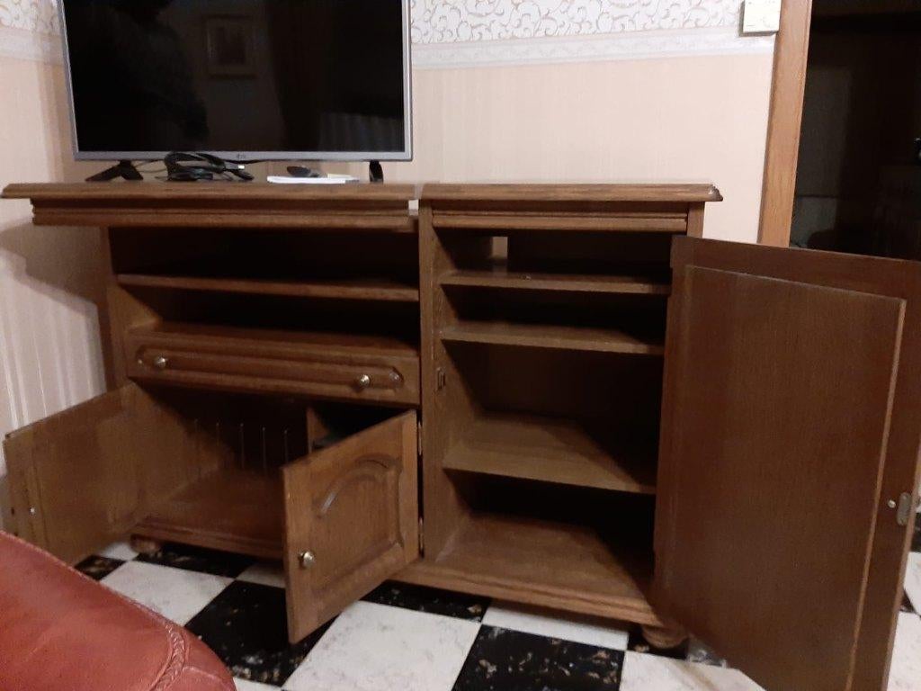 Meuble TV, Maison & Meubles, 25 à 50 cm, Comme neuf, 100 à 150 cm, Enlèvement