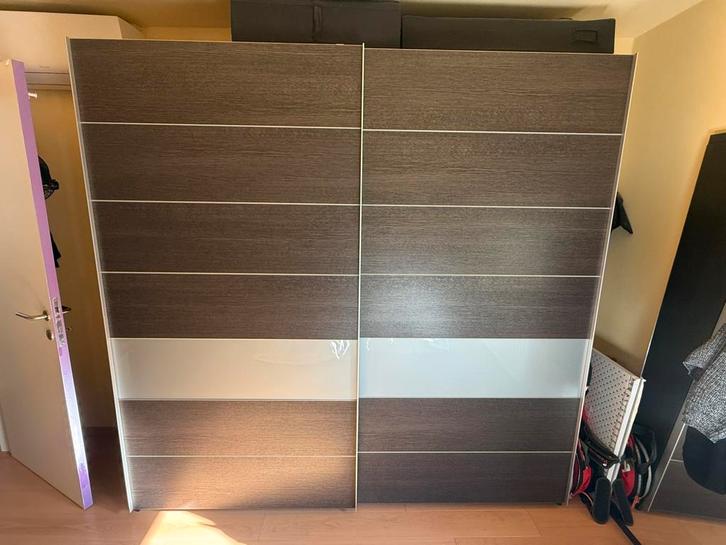 Volledige slaapkamerset, Huis en Inrichting, Kasten | Kleerkasten, Gebruikt, 200 cm of meer, 200 cm of meer, 50 tot 75 cm, Met plank(en)