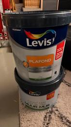 2 gris pots « NEUF » - Levis plafond / mur - Blanc Mat, Bricolage & Construction, Peinture, Vernis & Laque, Enlèvement, Comme neuf