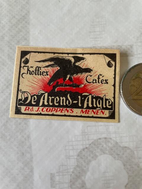 Etiquette Menen Matchbox, Envoi