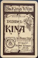 1 Speelkaart  Kina Wijn, Verzamelen, Ophalen of Verzenden
