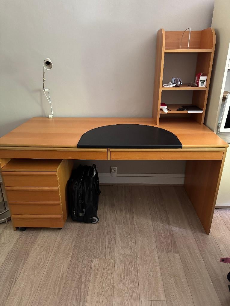 Ensemble Bureau / Tiroirs / Etagère, Maison & Meubles, Maison & Meubles | Autre, Enlèvement, Comme neuf