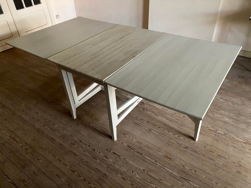 Grande table pliante avec 4 chaises gratuites, Maison & Meubles, Enlèvement, Utilisé