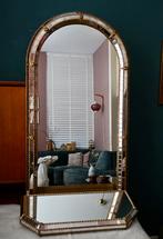 Grote Venetiaanse mozaïekspiegel bijpassend spiegelplateau, Antiek en Kunst, Ophalen