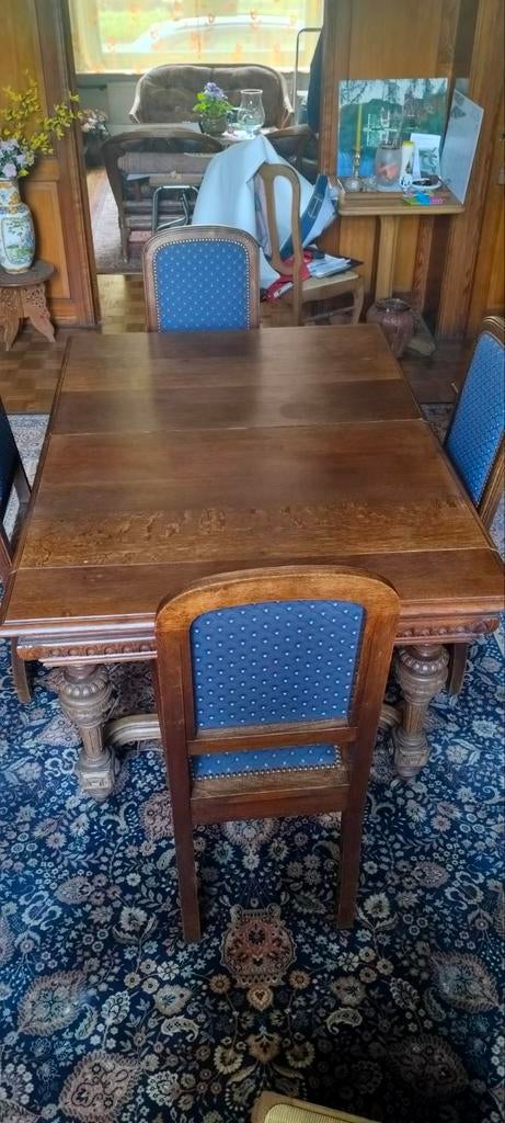 Antieke Mechelse eetkamer set, Antiek en Kunst, Antiek | Meubels | Tafels, Ophalen