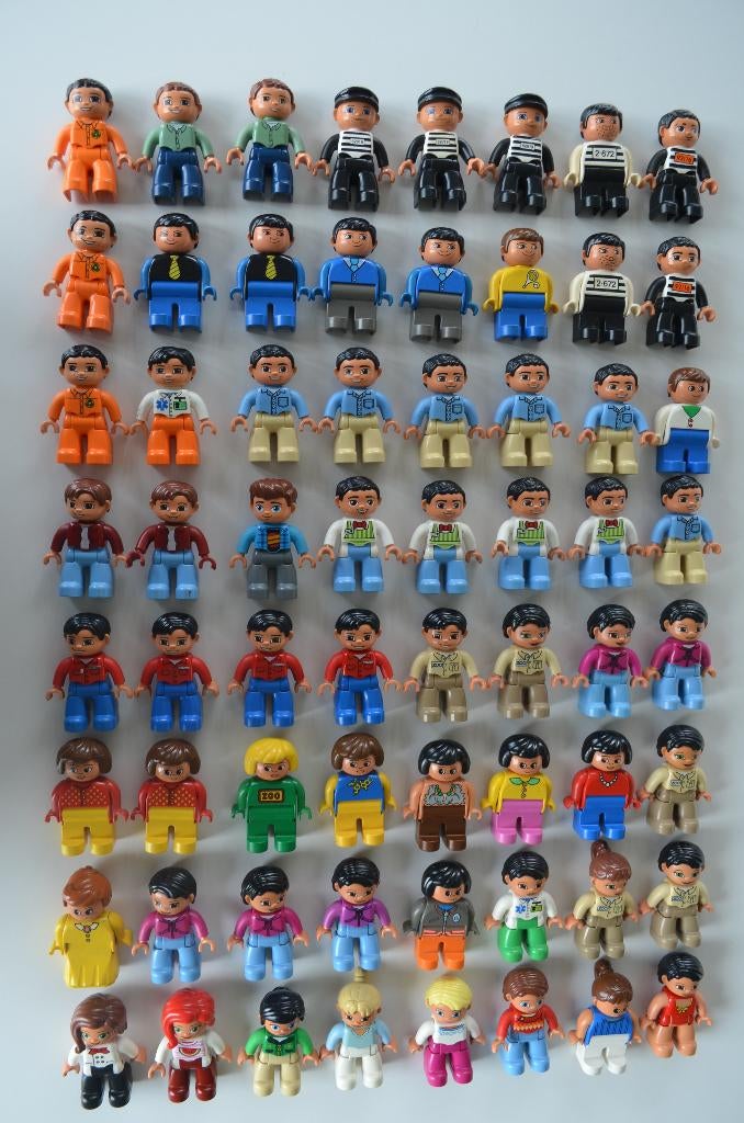 Lego- Duplo popjes en dieren € 2,00 per stuk., Inclusief minifiguren, Overige thema's, Ophalen of Verzenden, Zo goed als nieuw